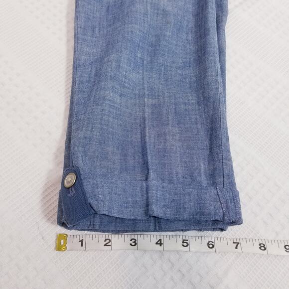 Talbots Blue Denim Mid rise Cropped Pants - Picture 9 of 12